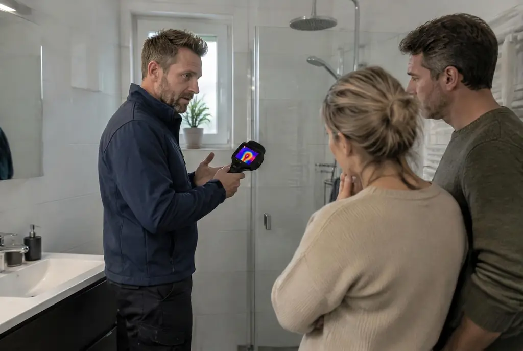 Lekdetectie Uddel – specialist legt bevindingen uit aan bewoner